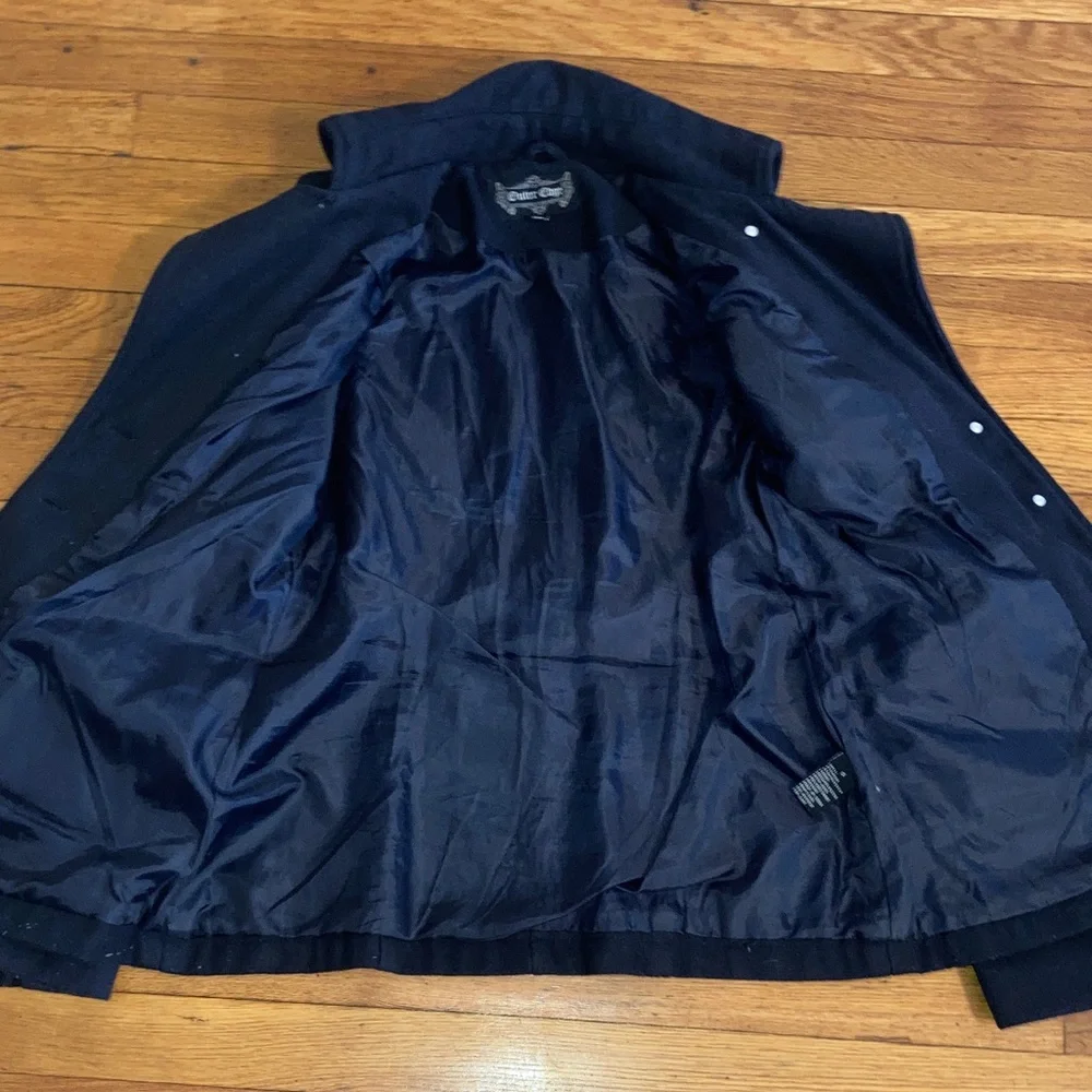 Women’s Outer Edge Navy Blue Pea Coat Jacket - Picture 7 of 8
